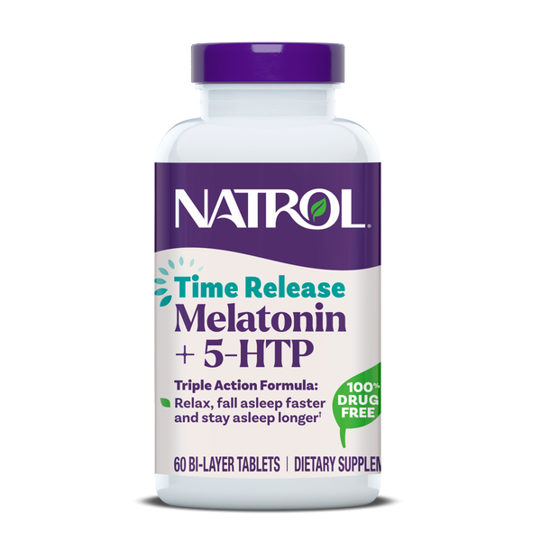 Time Release Melatonin + 5-HTP Tablets