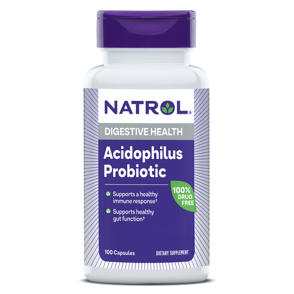 Natrol Acidophilus Probiotic Capsules 100ct Bottle