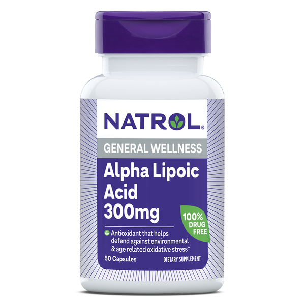 Natrol Alpha Lipoic Acid Capsules - 300mg Bottle