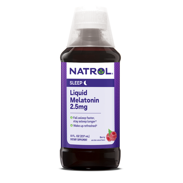 Melatonin Liquid Sleep Support - 2.5mg Bottle