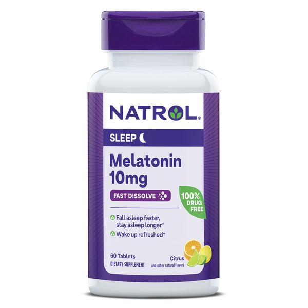Natrol Melatonin Fast Dissolve Citrus Tablets - 10mg, 60ct Bottle