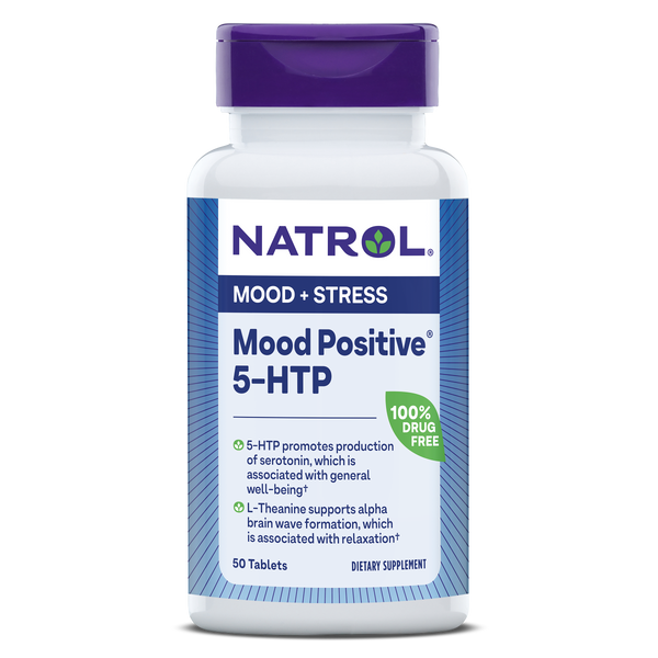 Natrol Mood Positive 5-HTP Mood & Stress Tablets Bottle