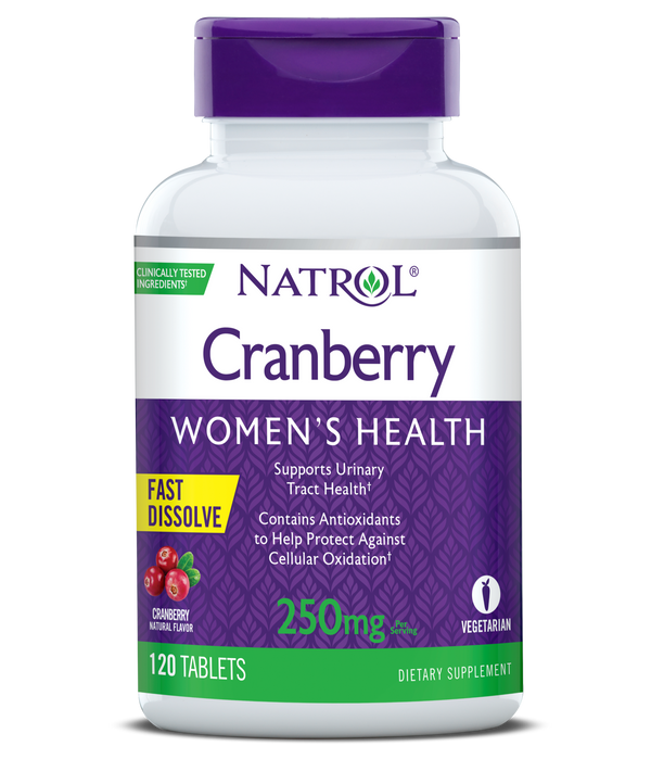 Natrol Cranberry Fast Dissolve Tablets, 120ct Bottle