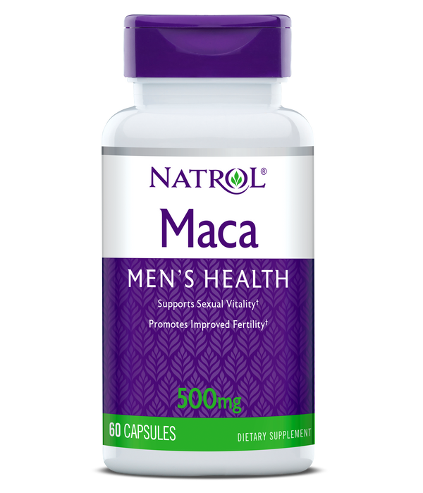 Natrol Maca Men's Health Capsules - 500mg Bottle