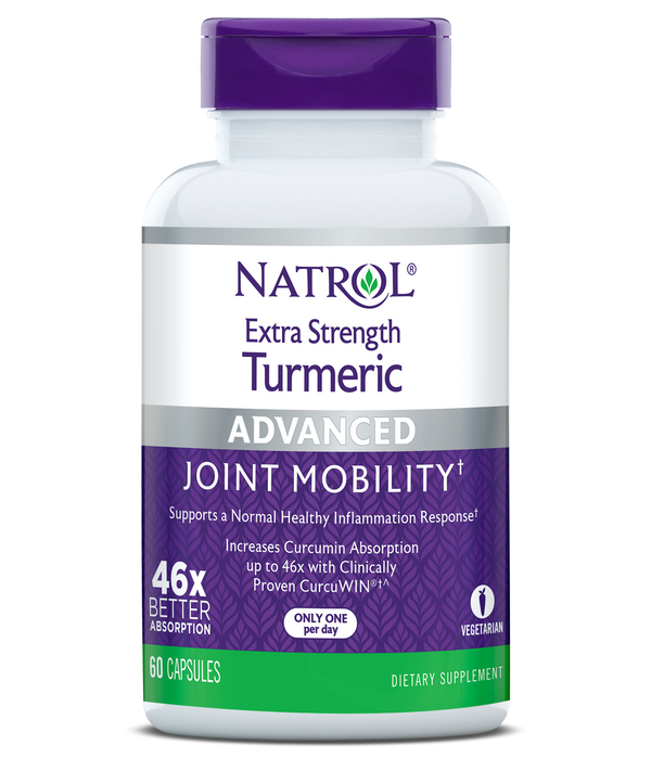 Natrol Extra Strength Turmeric Capsules Bottle