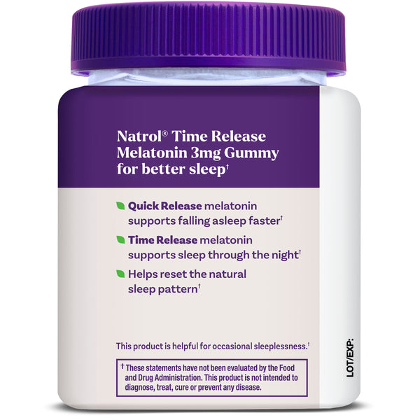 Time Release Melatonin Gummies, 3mg