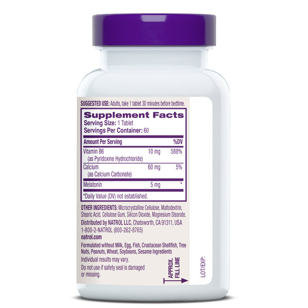Melatonin Tablets, 5mg