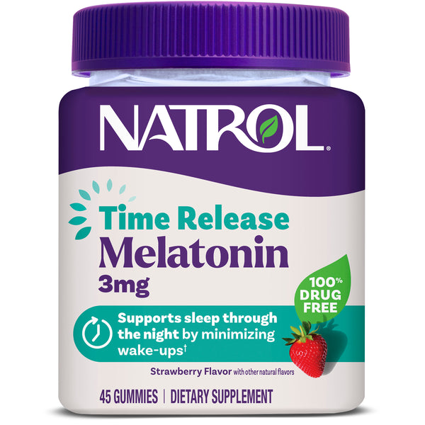 Time Release Melatonin Gummies, 3mg