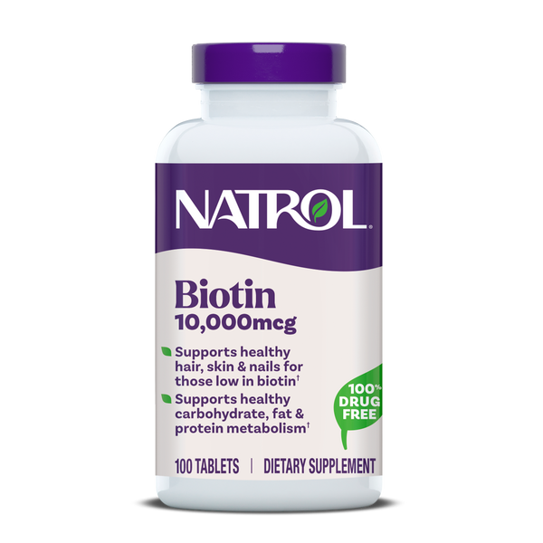 Biotin Tablets, 10,000 mcg