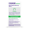 Natrol Cognium Memory Tablets Box Back