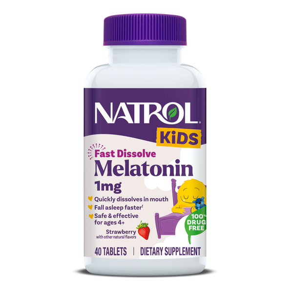 Kids Fast Dissolve Melatonin Tablets, 1mg