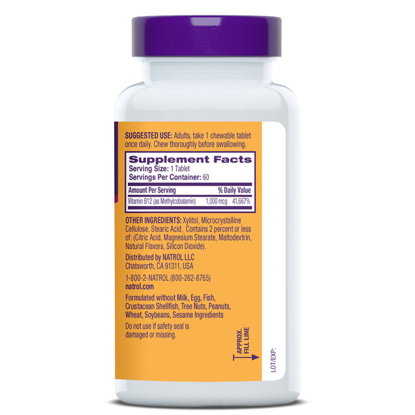 Methyl B-12 1,000mcg Capsules, 60ct