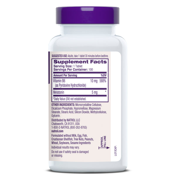 Time Release Melatonin Tablets, 5mg