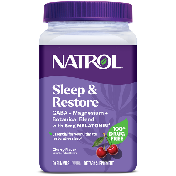 Natrol Sleep & Restore Gummies, 60ct Bottle