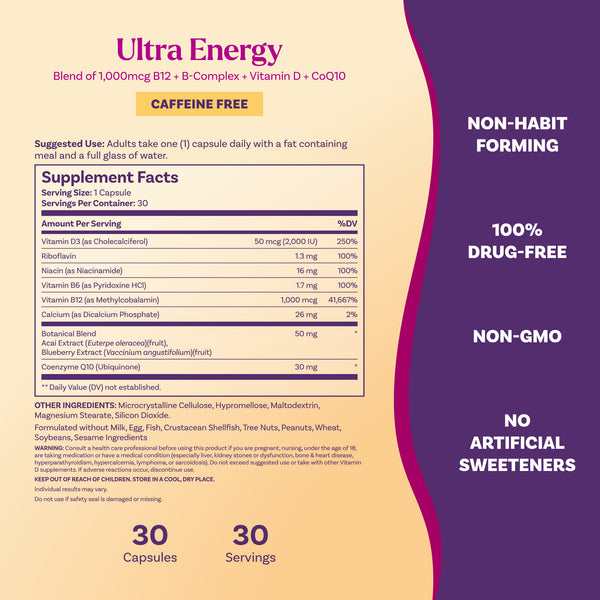 Ultra Energy 4-in-1 Capsules, 30ct