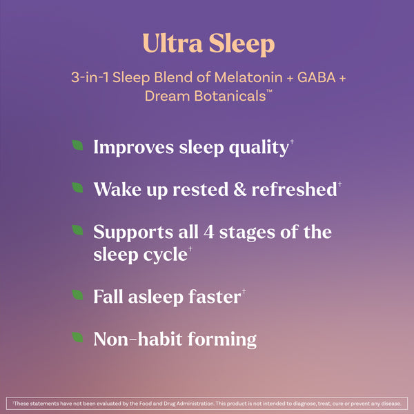 Ultra Sleep 3-in-1 Fast Dissolve Tablets, 30ct