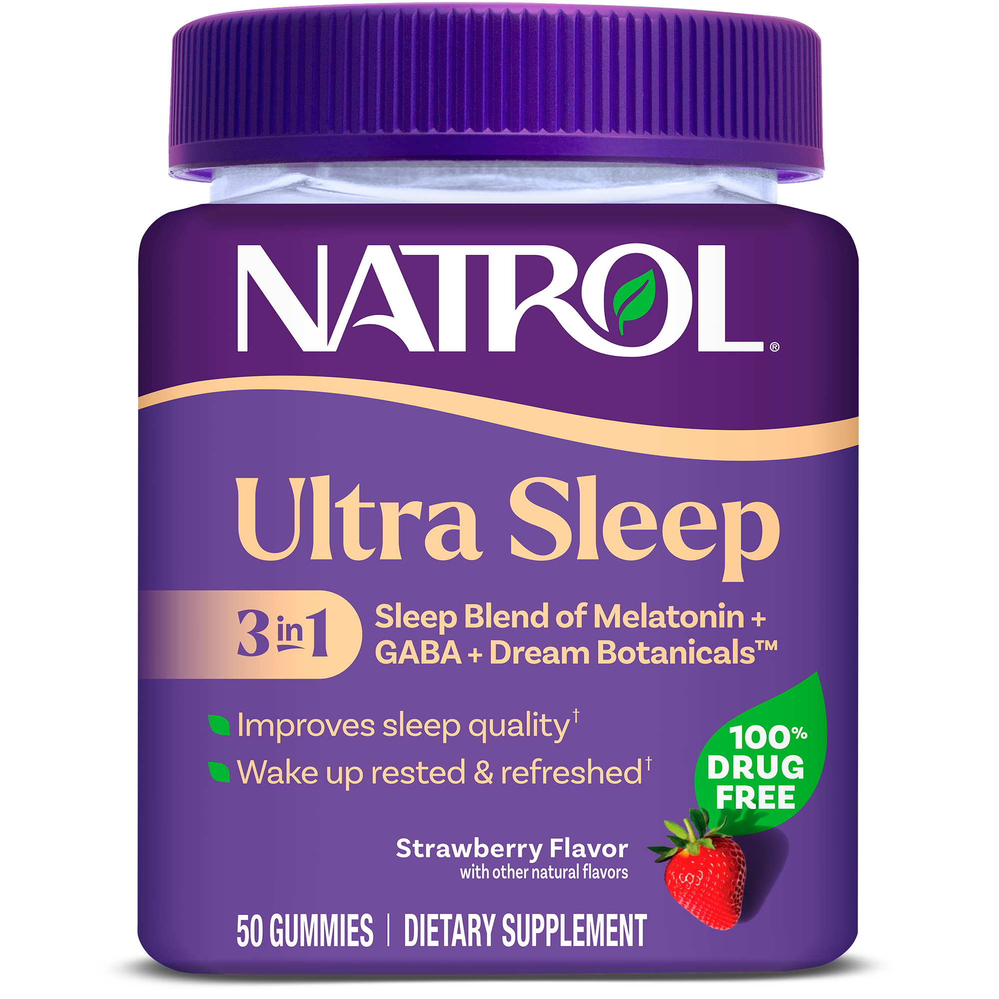 Ultra Sleep 3-in-1 Gummies, 50ct