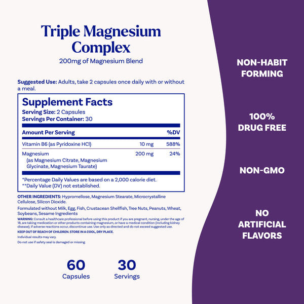 Triple Magnesium 3-in-1 Capsules