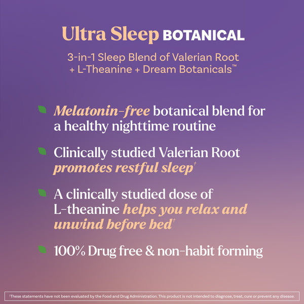Ultra Sleep Botanical 3-in-1 Capsules, 50ct