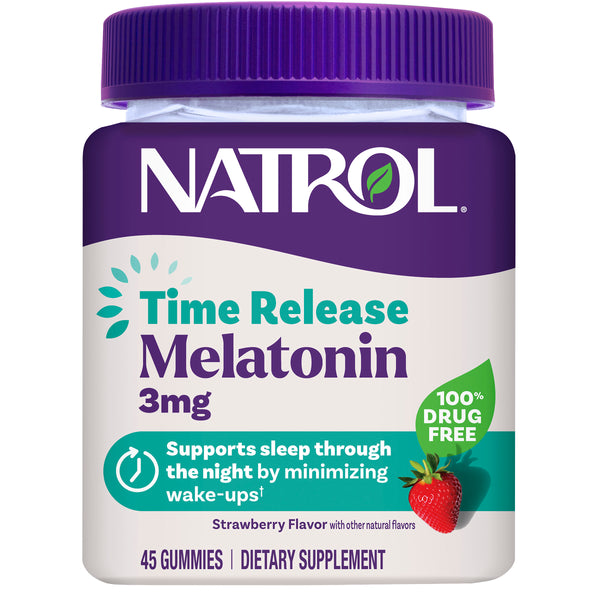 Time Release Melatonin Gummies, 3mg