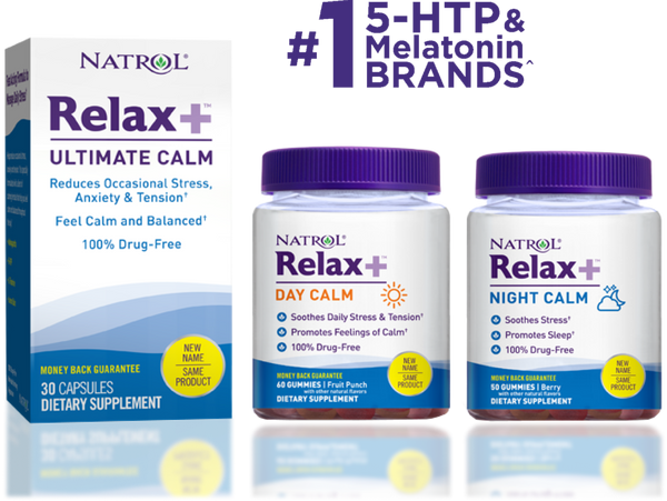 Natrol Relax+ Mood & Stress supplements