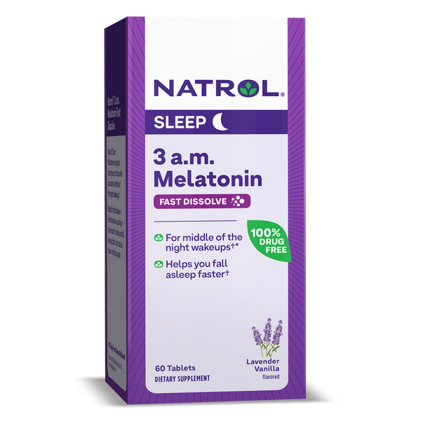 Natrol 3 A.M. Melatonin Fast Dissolve Tablets Box