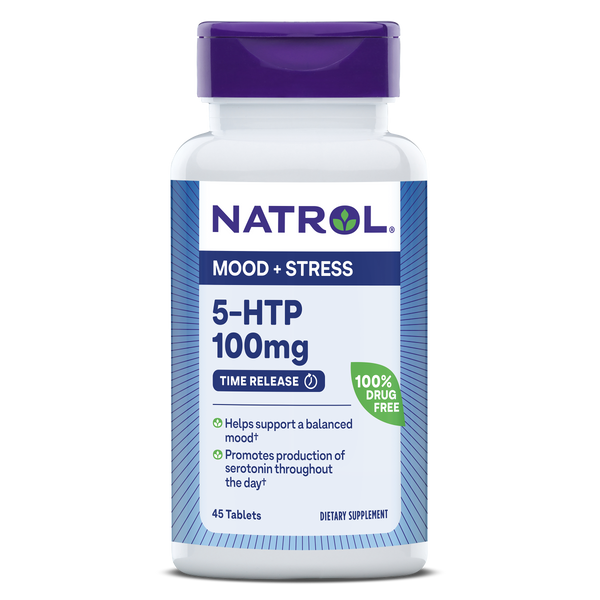 Natrol 5-HTP 100mg Time Release Tablets Bottle