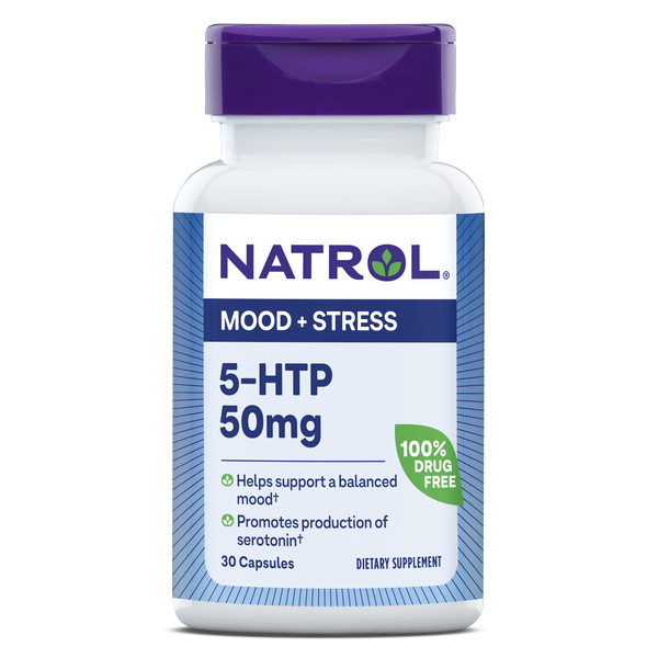 Natrol 5-HTP Mood & Stress Capsules - 50mg, 30ct Bottle