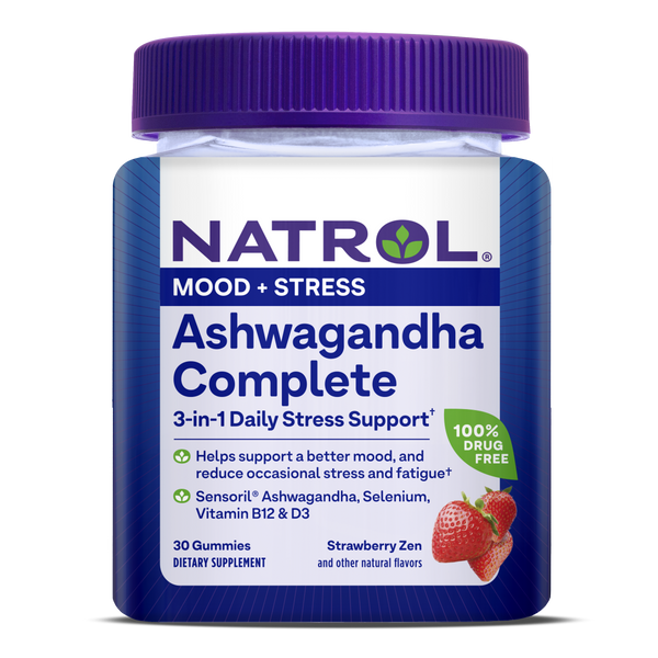 Natrol Ashwagandha Complete Gummy Bottle