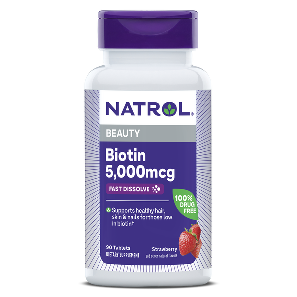 Biotin Beauty Fast Dissolve Tablets - 5,000mcg