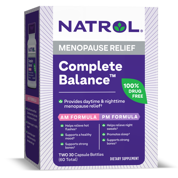 Complete Balance™ AM/PM Capsules | Menopause Relief | Natrol®