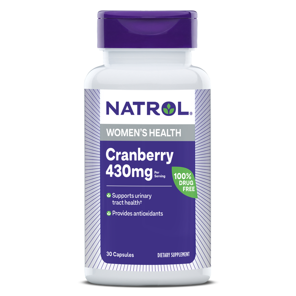 Natrol Cranberry Capsules - 430mg, 30ct Bottle
