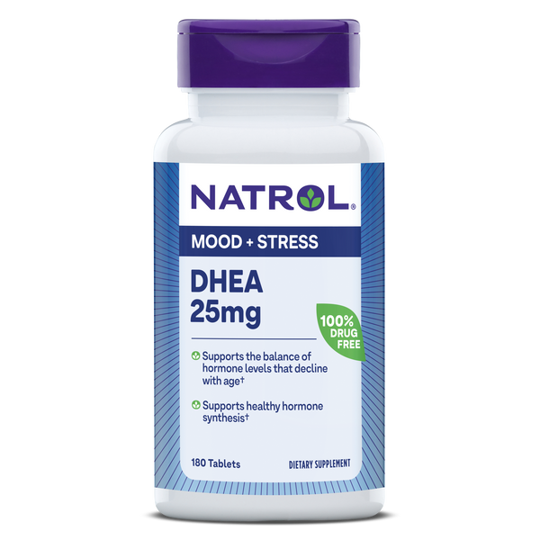 Natrol DHEA Mood & Stress Tablets - 25mg, 180ct Bottle