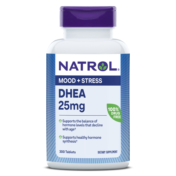 Natrol DHEA Mood & Stress Tablets - 25mg, 300ct Bottle