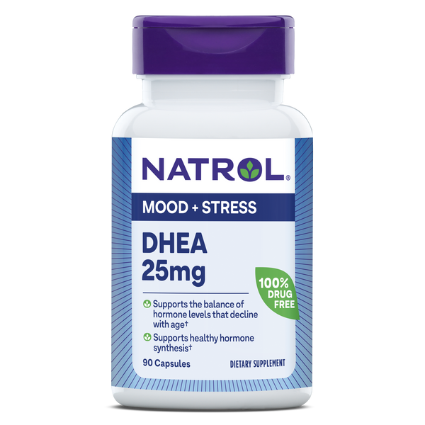 Natrol DHEA Mood & Stress Capsules - 25mg Bottle