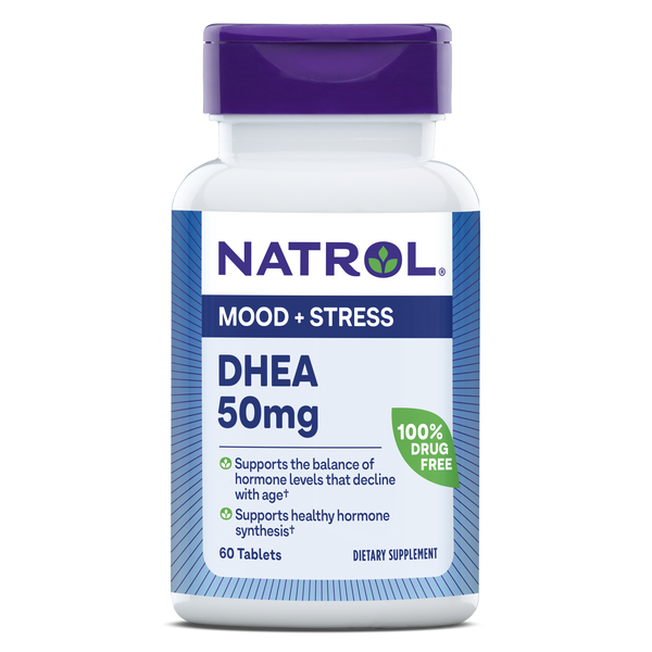 Natrol DHEA Mood & Stress Tablets - 50mg, 60ct Bottle