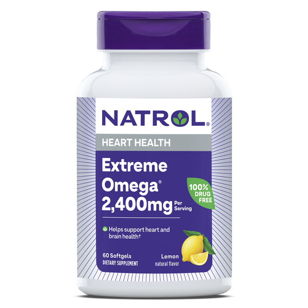 Extreme Omega Heart Health Lemon Softgels - 2,400mg