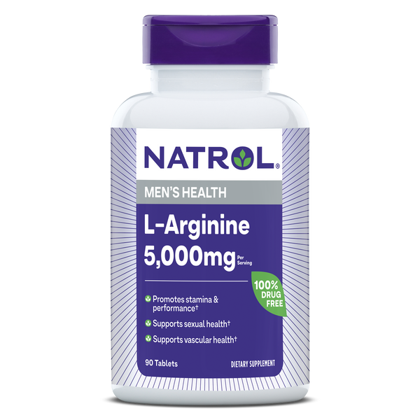 Natrol L-Arginine Extra Strength Tablets Bottle
