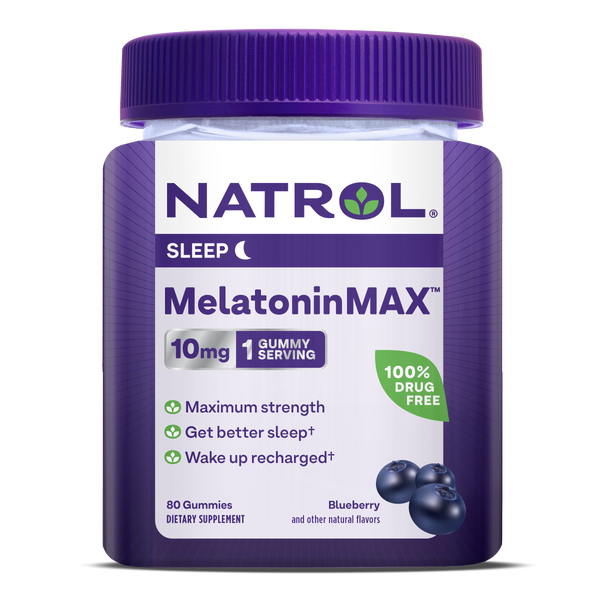 MelatoninMax Max Strength Gummies 10mg Natrol Melatoninmax max strength gummies 10mg natrol