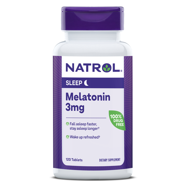 Natrol Melatonin Sleep Support Tablets - 3mg, 120ct Bottle
