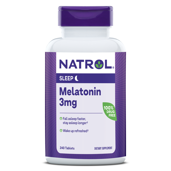 Natrol Melatonin Sleep Support Tablets - 3mg, 240ct Bottle