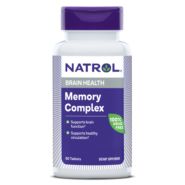 Natrol Memory Complex Brain Health Tablets Bottle