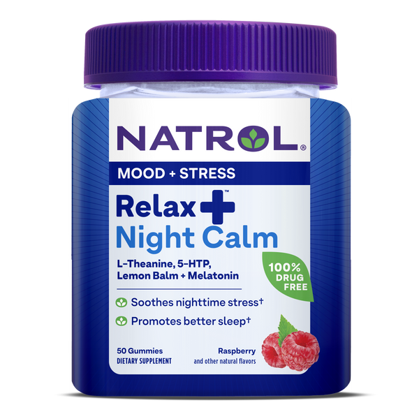 Natrol Relax+ Night Calm Gummies Bottle
