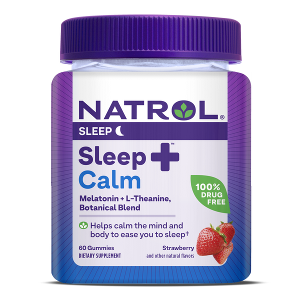 Natrol Sleep+ Calm Strawberry Gummies Bottle