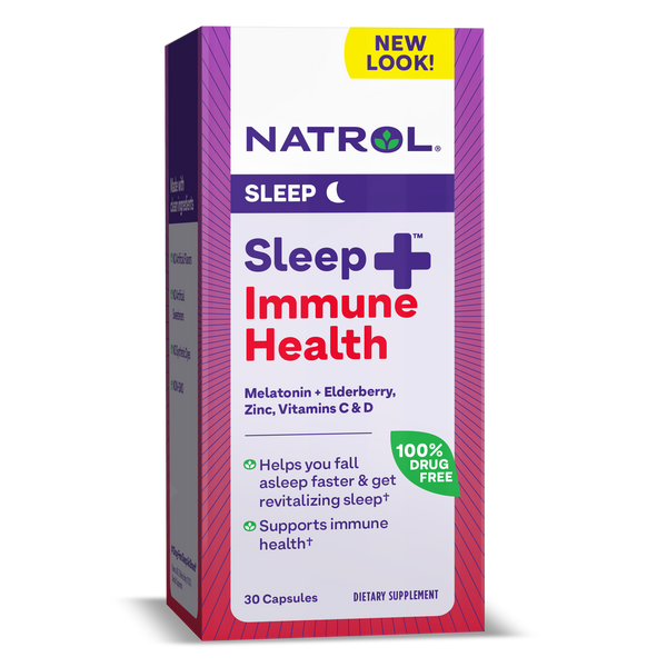 Natrol Sleep+ Immune Health Capsules Box