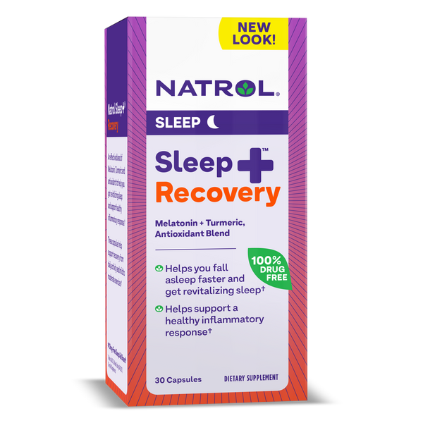 Natrol Sleep+ Recovery Capsules Box