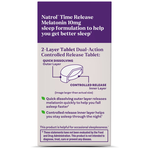 Time Release Melatonin Tablets, 10mg