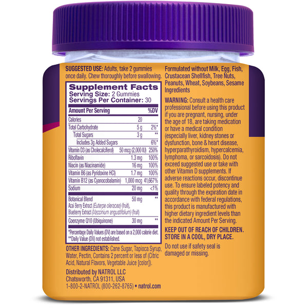 Ultra Energy 4-in-1 Gummies, 60ct