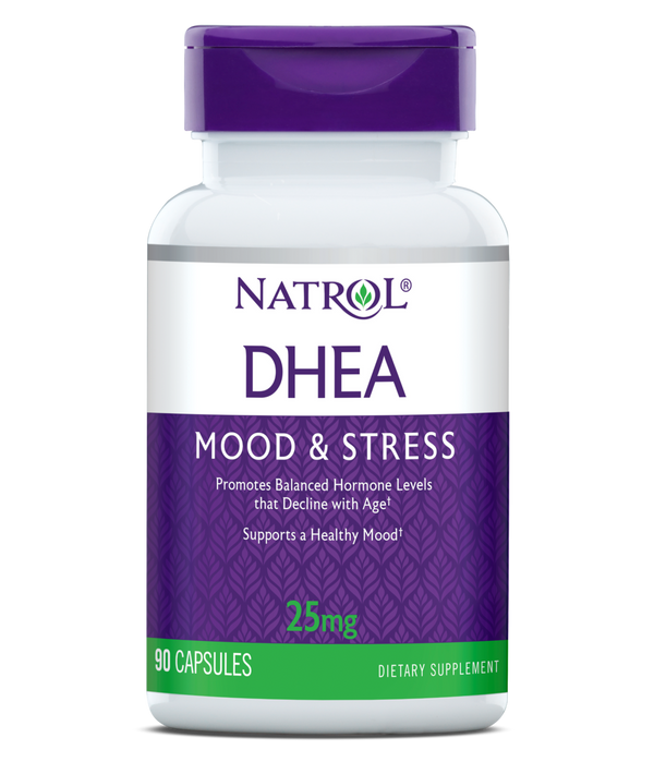 Natrol DHEA Mood & Stress Capsules - 25mg Bottle