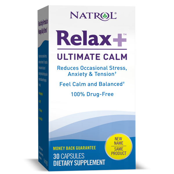 Natrol Relax+ Ultimate Calm Capsules Box